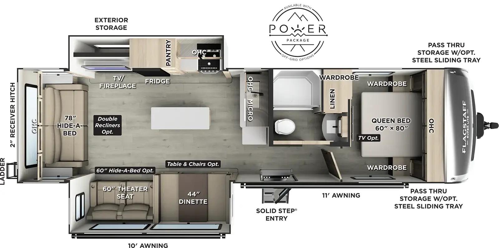 2026 Flagstaff Super Lite 29RLKS floorplan