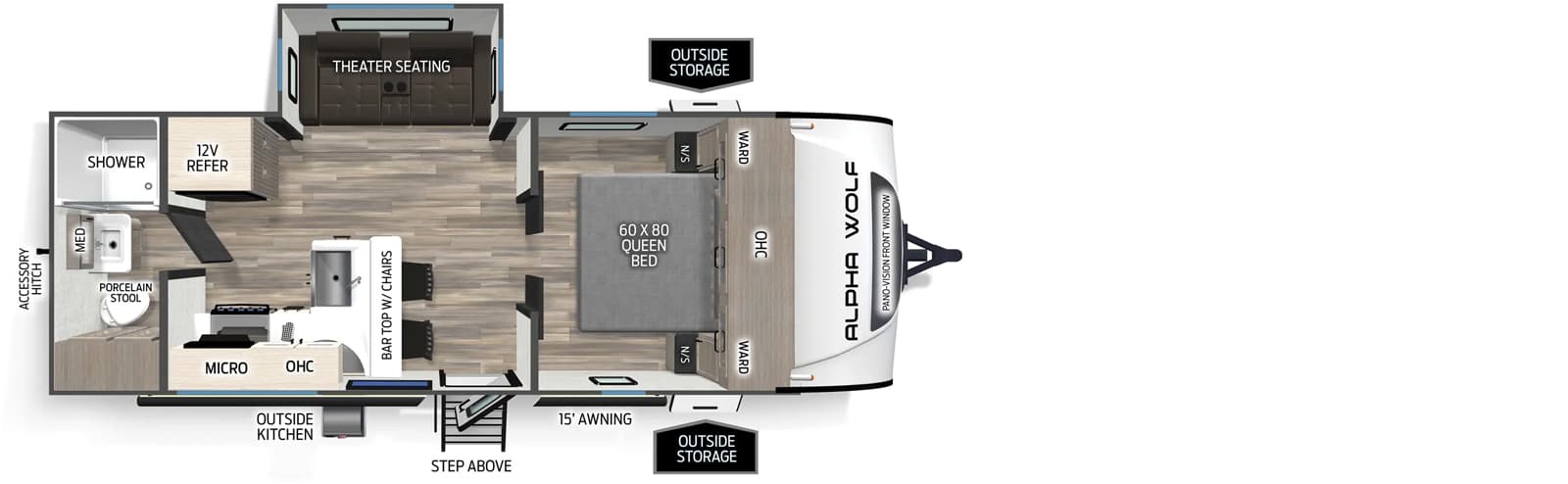 2026 Forest River 2026 Forest River Cherokee Alpha Wolf - thumbnail 2