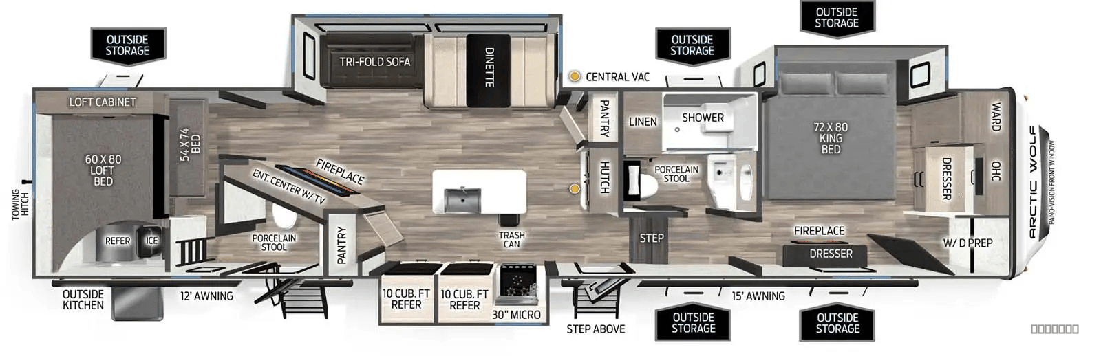 2026 Forest River 2026 Forest River Cherokee Arctic Wolf Suite - thumbnail 2
