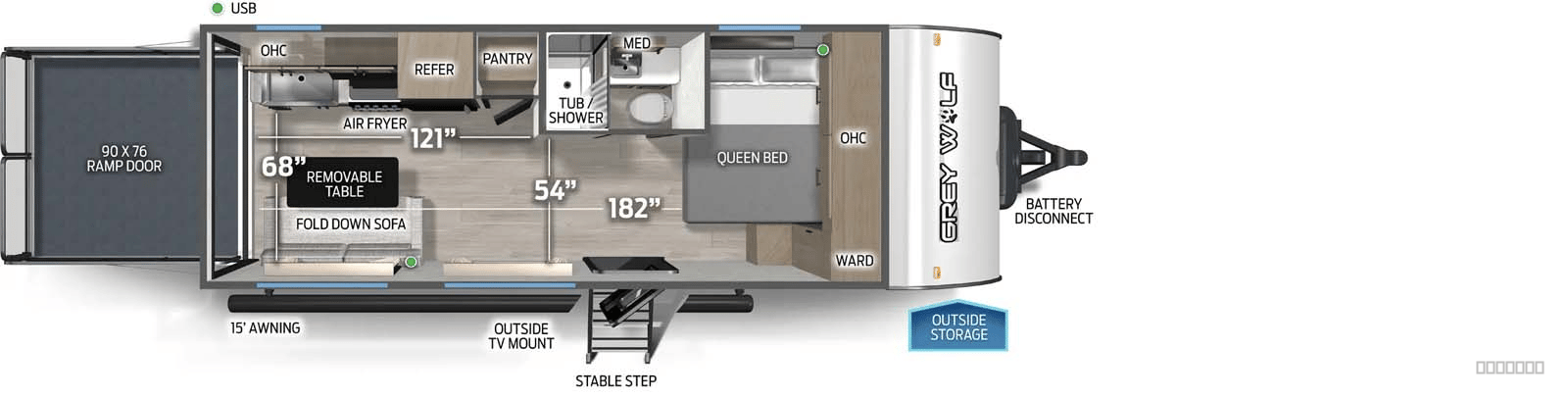 2026 Forest River 2026 Forest River Cherokee Grey Wolf - thumbnail 2