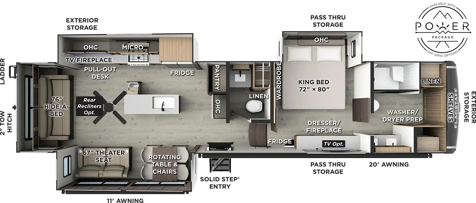 2026 Forest River Flagstaff Classic 401CFB floorplan