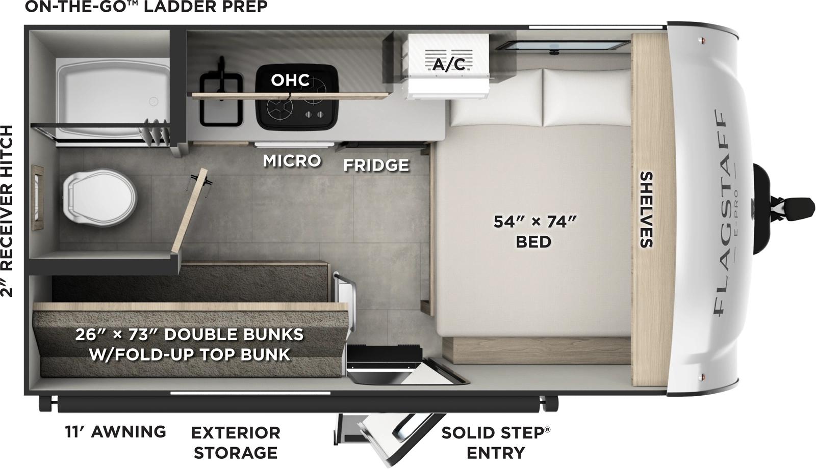 2026 Forest River Flagstaff E-Pro E13LE floorplan