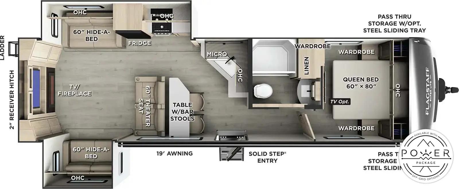2026 Forest River Flagstaff Super Lite 29SRL floorplan