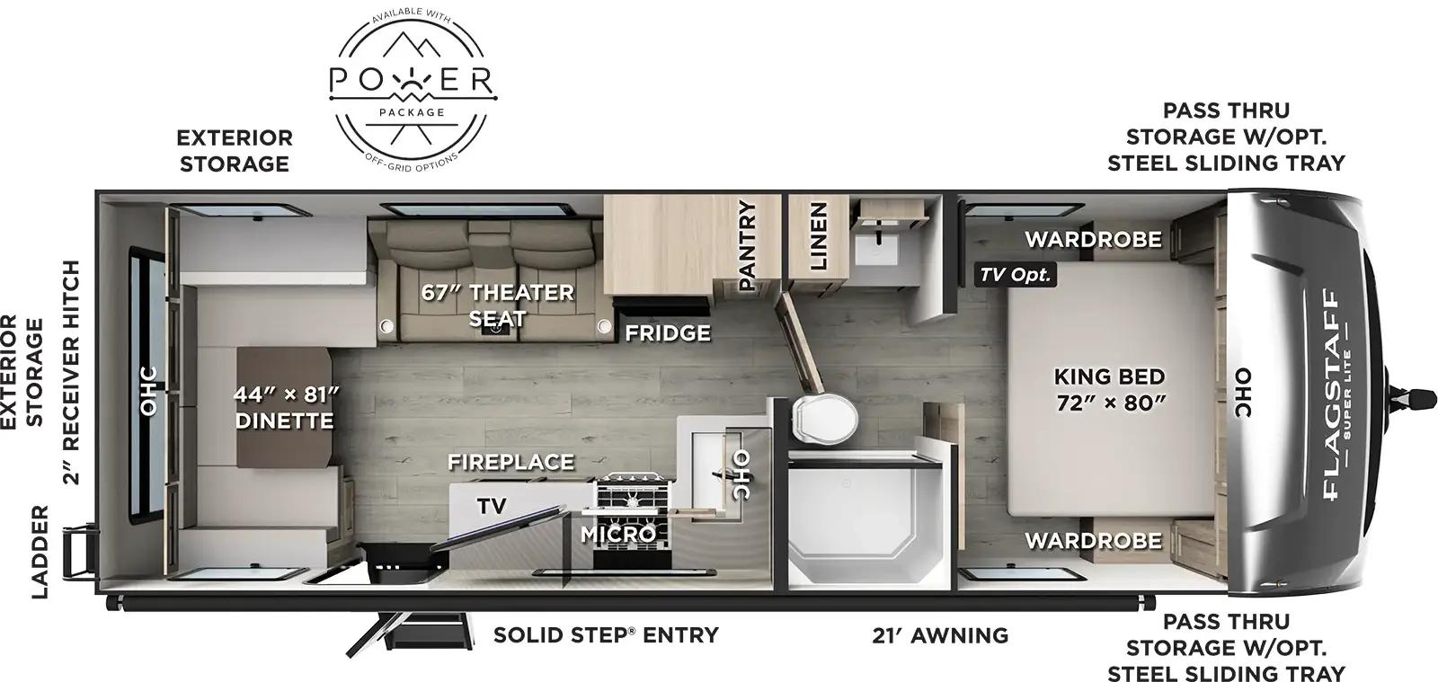 2026 Forest River Flagstaff Super Lite 30RDT floorplan