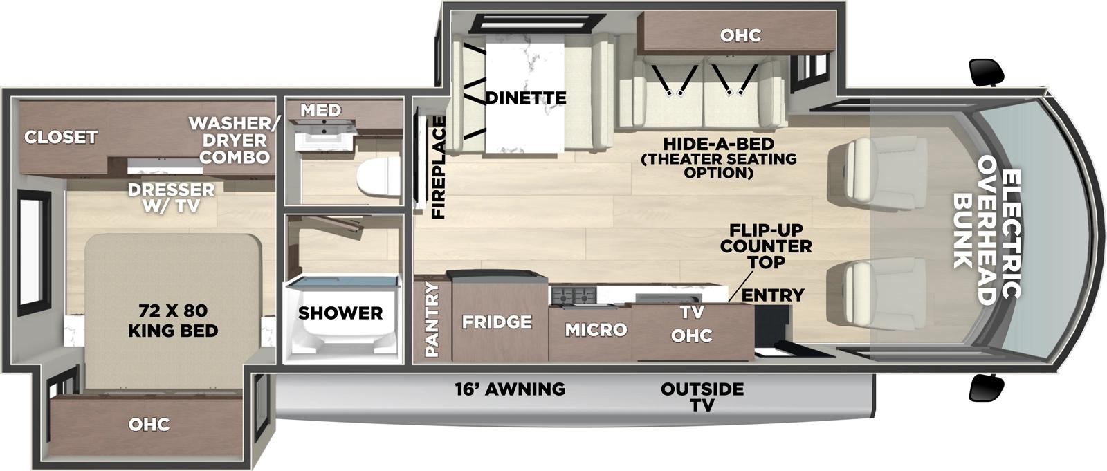 2026 Forest River FR3 30DS floorplan