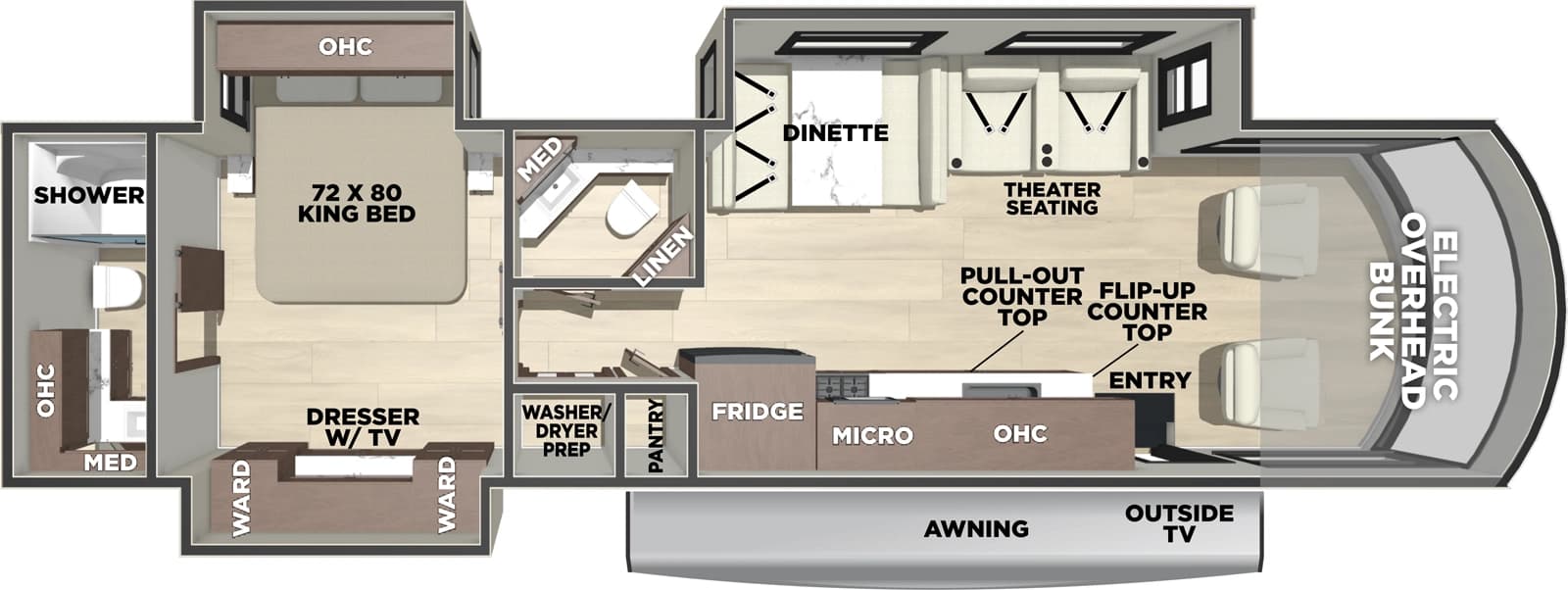 2026 Forest River FR3 35G floorplan