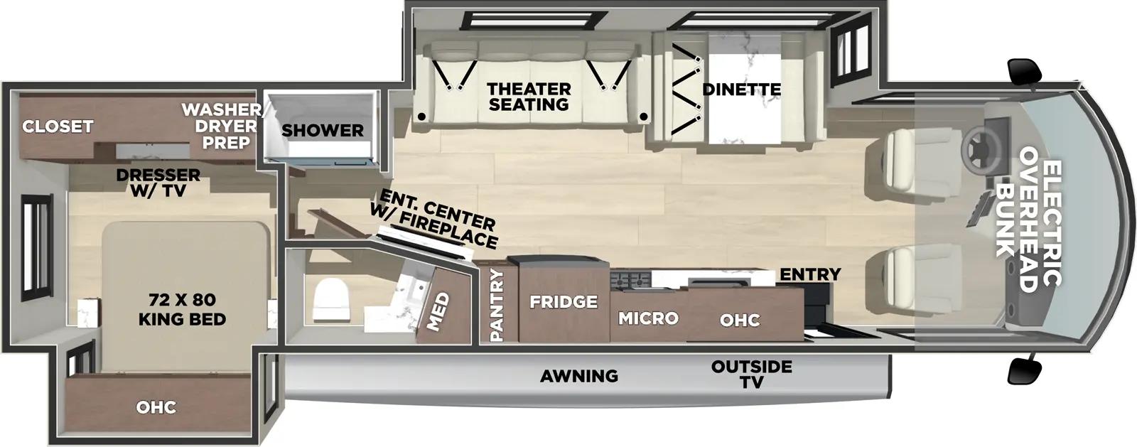 2026 Forest River Georgetown 5 Series GT5 31L5 floorplan