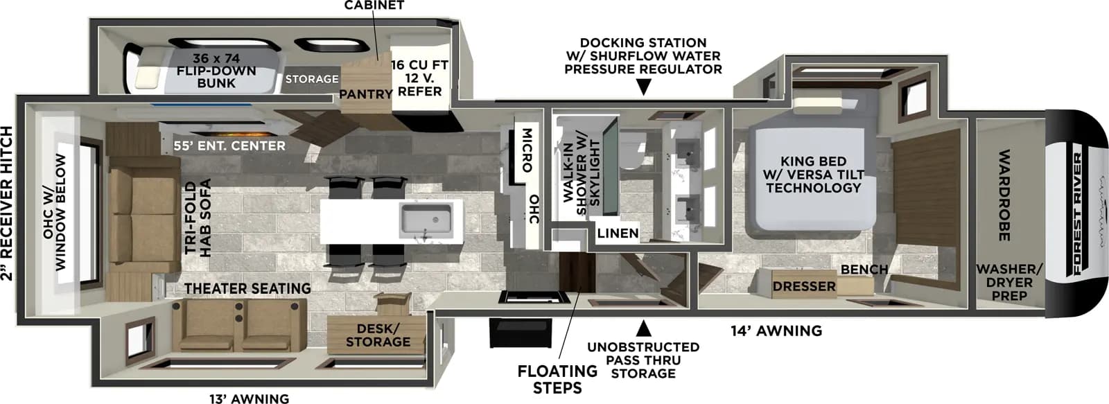 2026 Forest River Impression 318RL floorplan