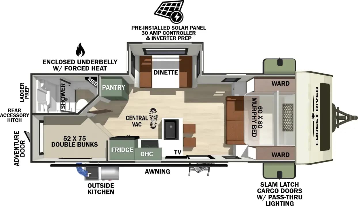 2026 Forest River No Boundaries NB20.3 floorplan