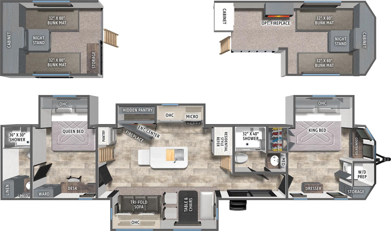 2026 Forest River Puma Vista 421LFT floorplan
