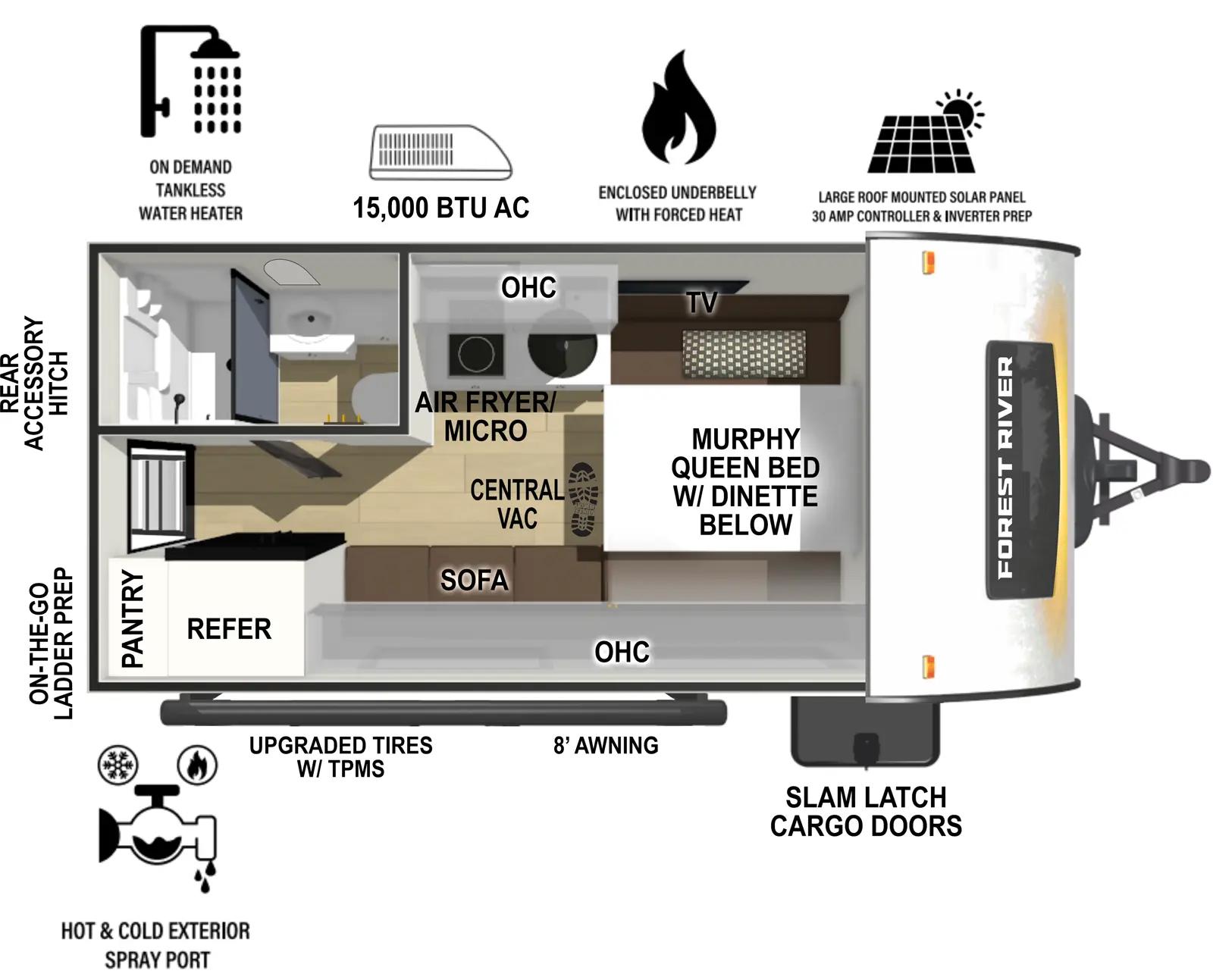2026 Forest River R-Pod RP-153 floorplan