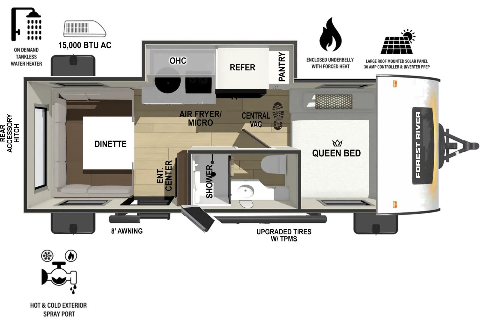 2026 Forest River R-Pod 190 floorplan