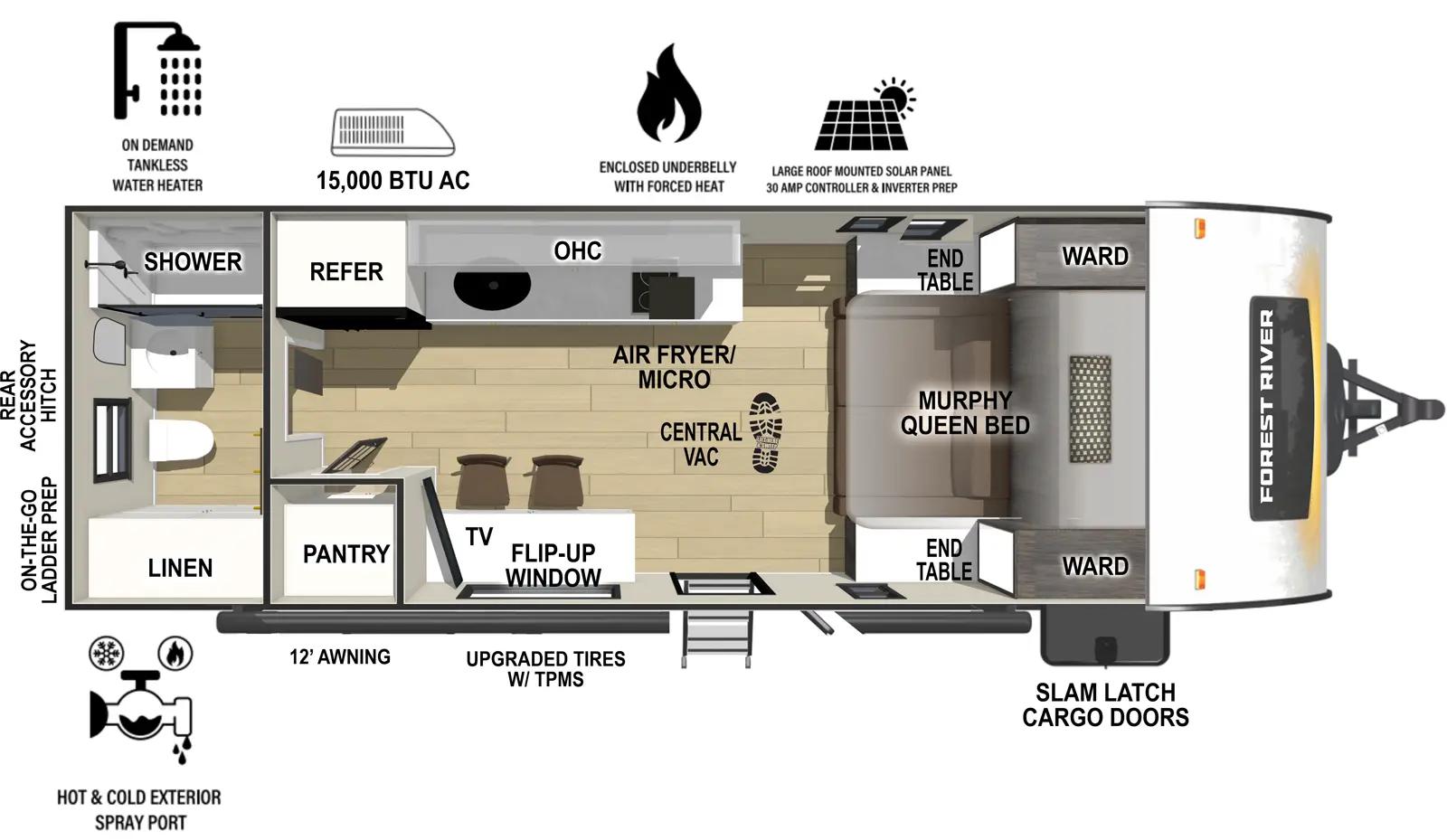 2026 Forest River R-Pod 197 floorplan