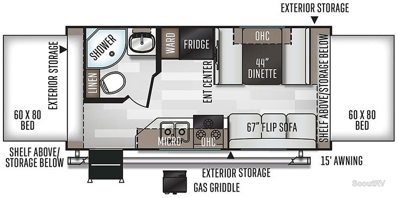 2026 Forest River R-pod RP-197 floorplan