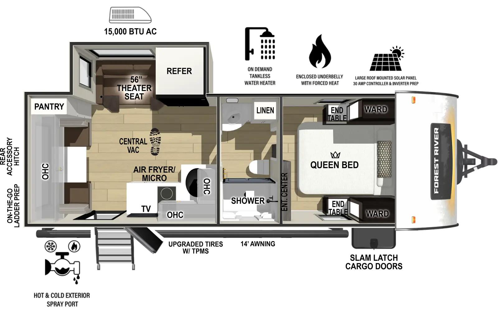 2026 Forest River R-Pod 198 floorplan