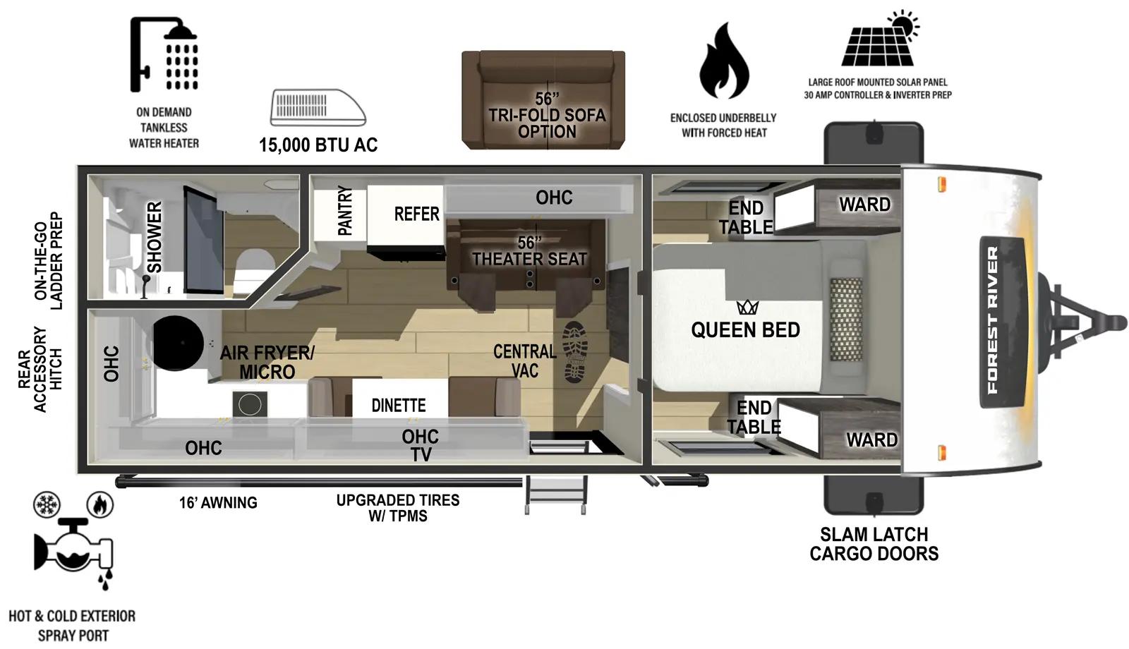 2026 Forest River R-Pod 205 floorplan