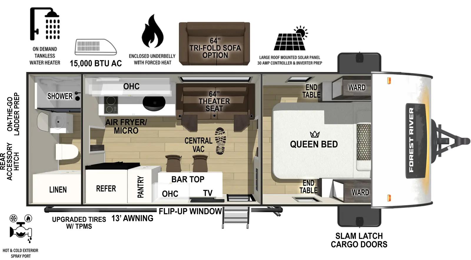 2026 Forest River R-Pod 207 floorplan