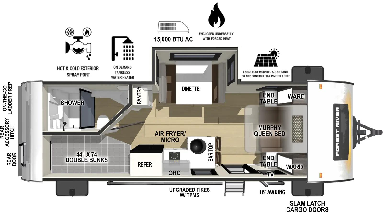 2026 Forest River R-Pod RP-203 floorplan