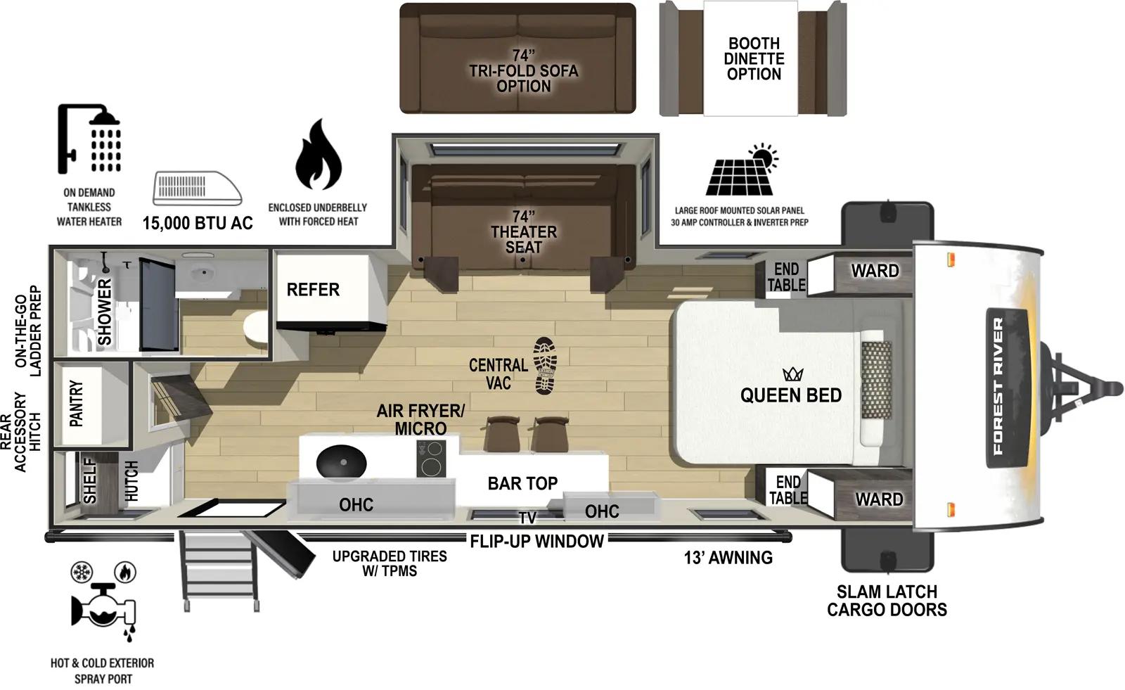 2026 Forest River R-Pod RP-206 floorplan