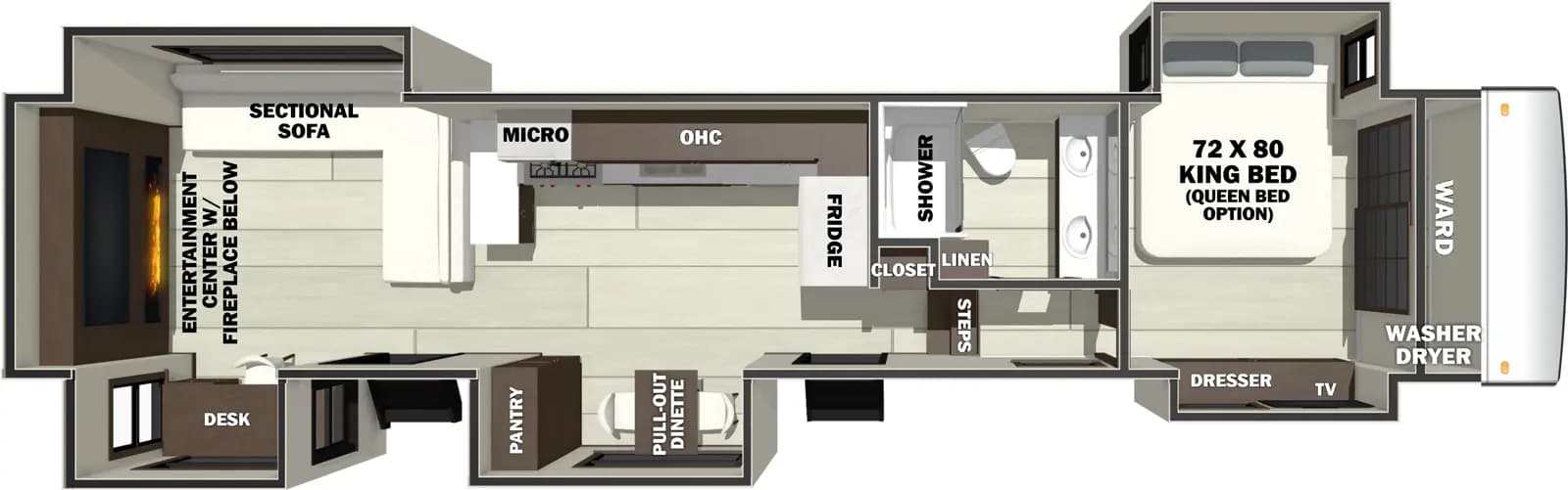 2026 Forest River Riverstone 420RE floorplan