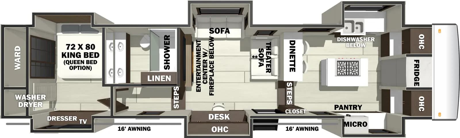 2026 Forest River Riverstone 421FK floorplan