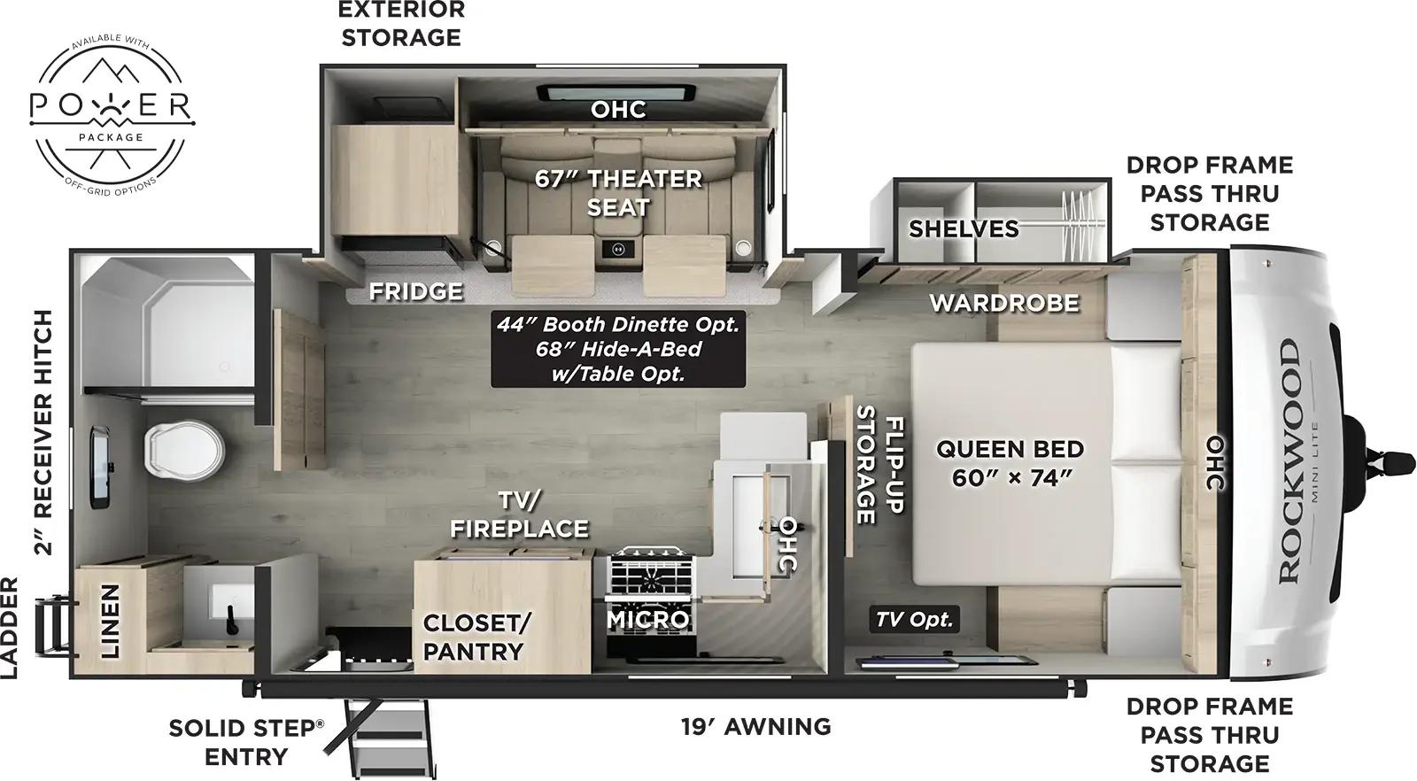 2026 Forest River Rockwood Mini Lite 2511S floorplan