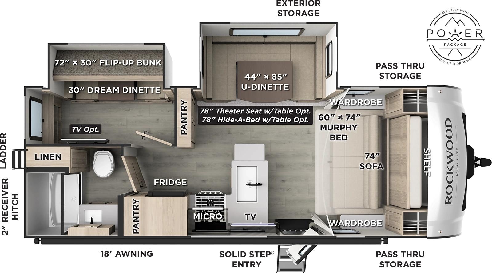 2026 Forest River 2026 Forest River Rockwood Mini Lite - thumbnail 2