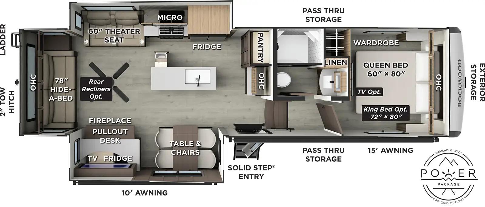2026 Forest River Rockwood Signature R331RL floorplan