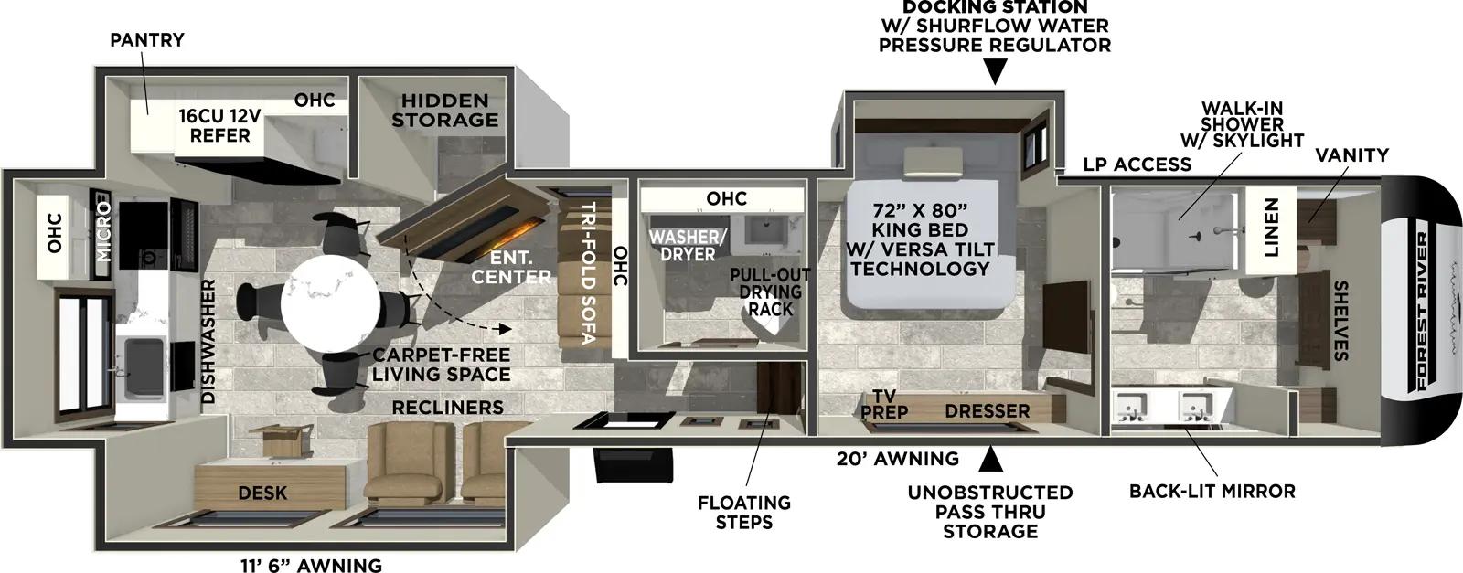 2026 Forest River Impression 360MYR floorplan