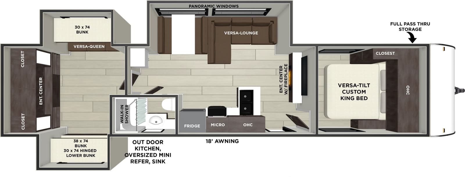 2026 Forest River Salem FSX 31KQBTS floorplan
