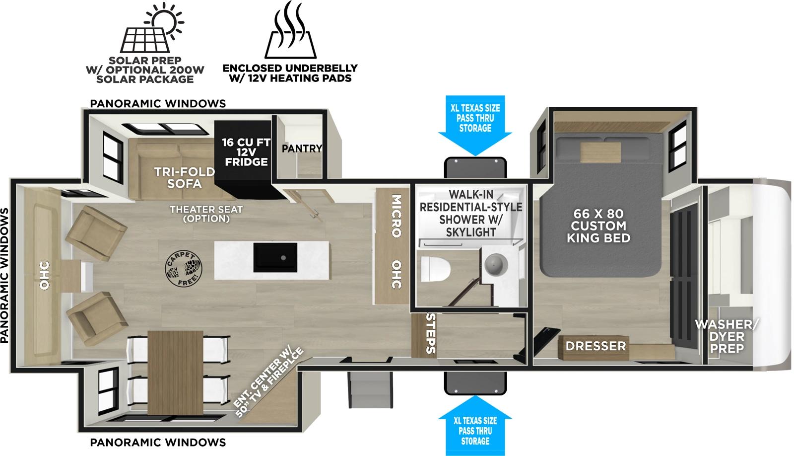 2026 Forest River Salem Hemisphere 286RL floorplan