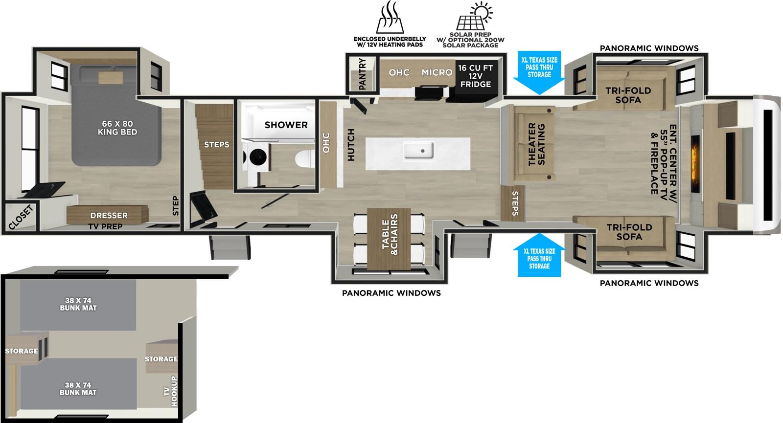 2026 Forest River Salem Hemisphere 378FL floorplan