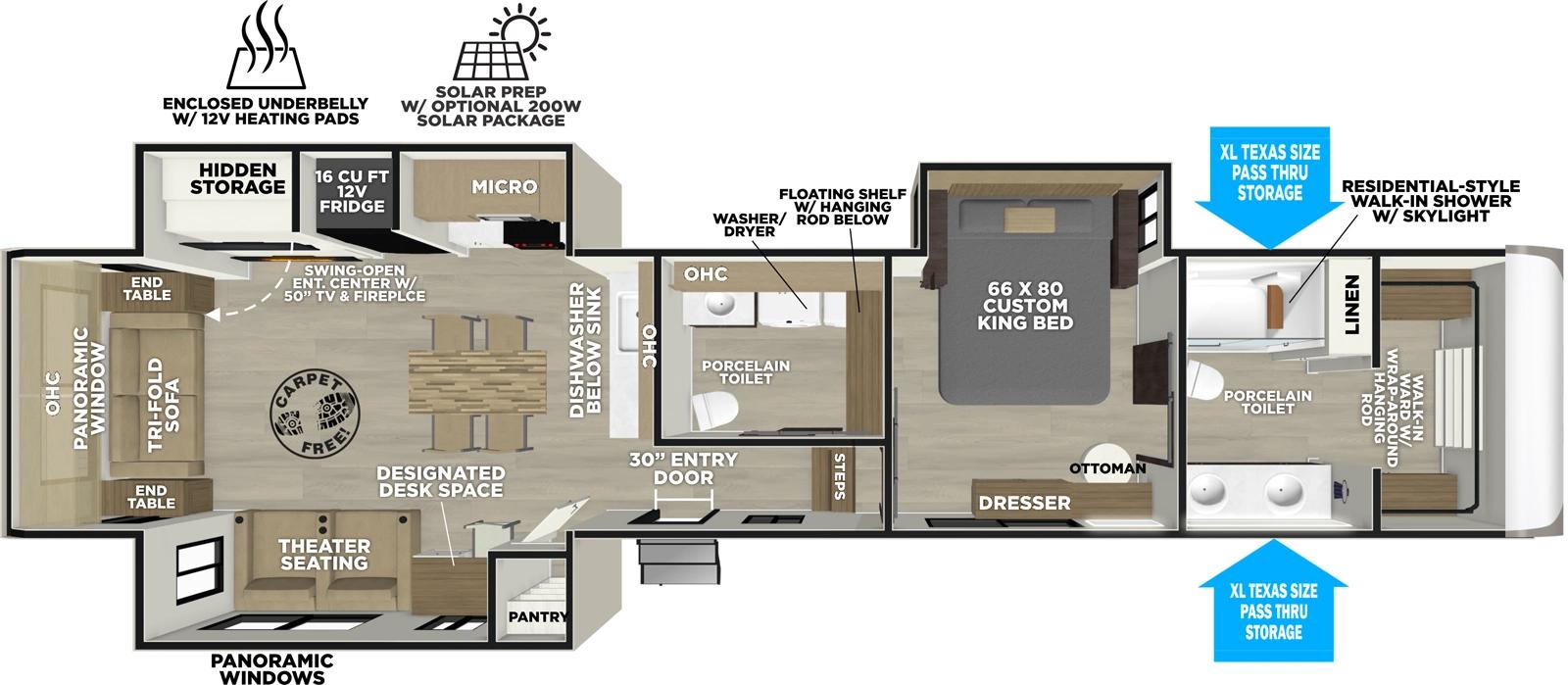 2026 Forest River Salem Hemisphere 380WDR floorplan