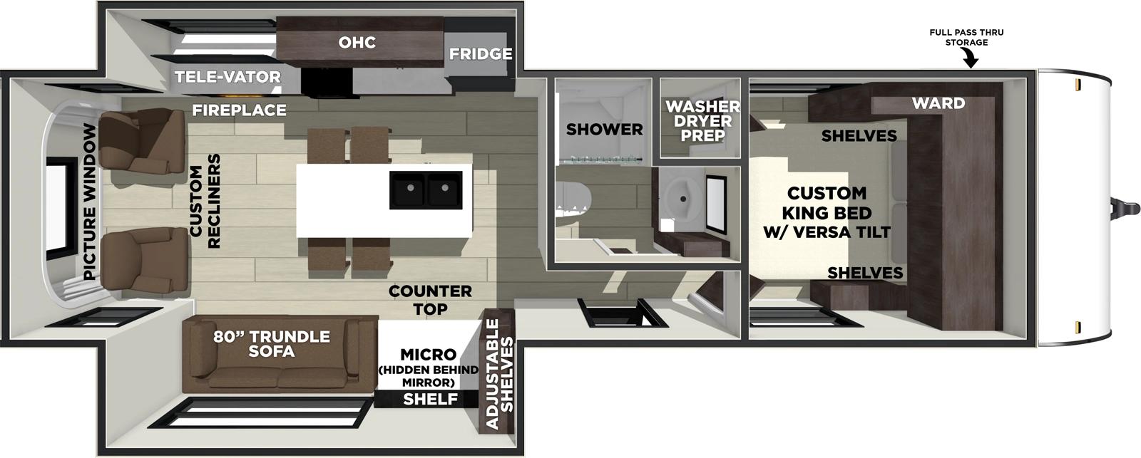 2026 Forest River Wildwood X-Lite 270ZEN floorplan