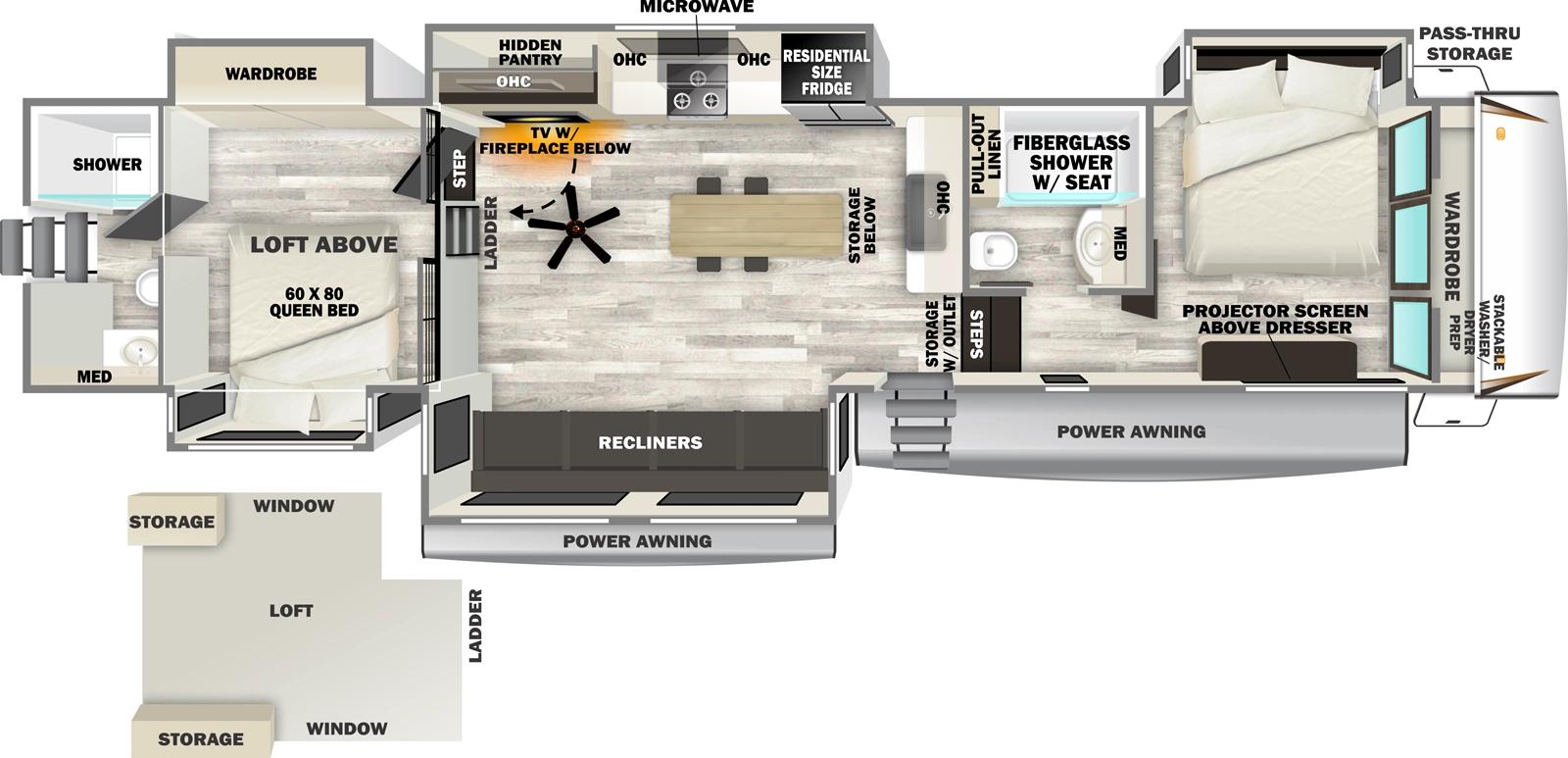 2026 Forest River Sabre 36DBB floorplan