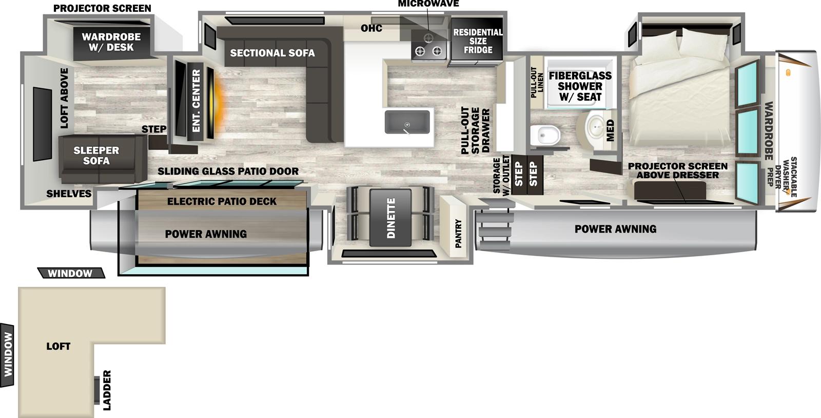 2026 Forest River Sabre 37RVMILES floorplan