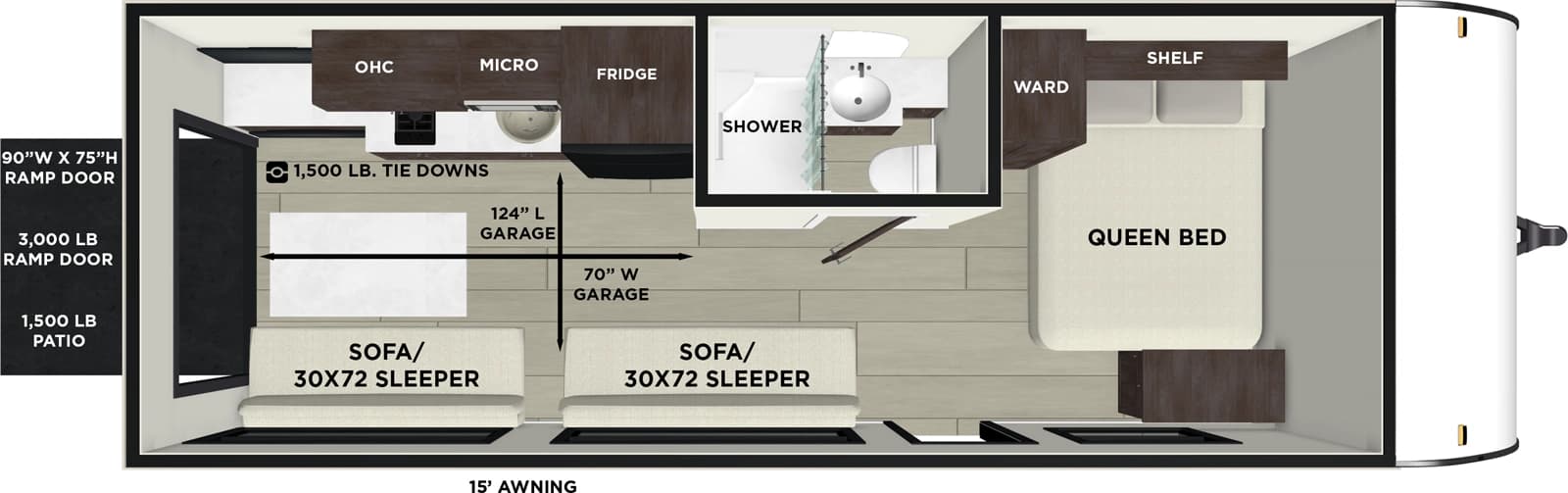 2026 Forest River Salem 190RTK floorplan
