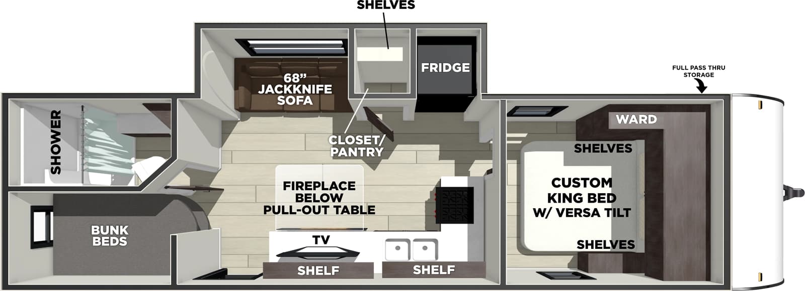2026 Forest River Salem 260ICE floorplan
