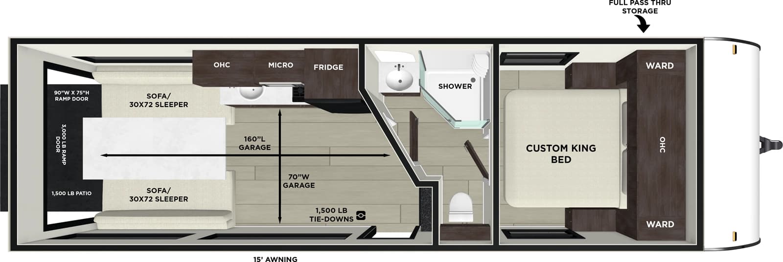 2026 Forest River Salem 260RTKX floorplan
