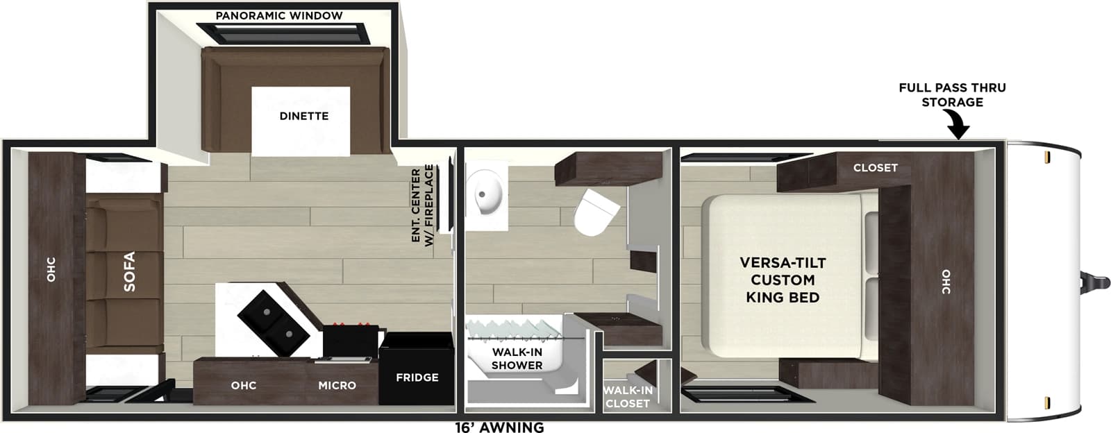 2026 Forest River Salem Cruise Lite 24RLXL floorplan