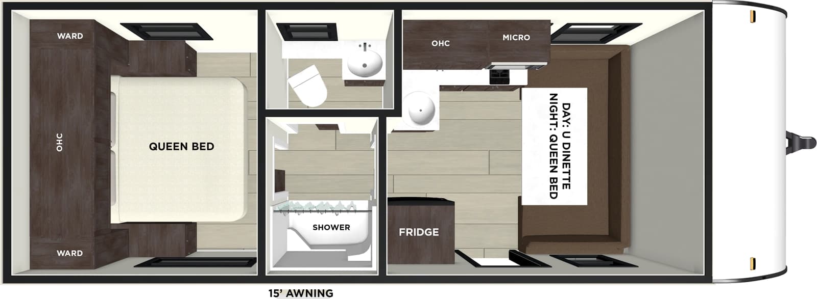 2026 Forest River Salem FSX 161QK floorplan