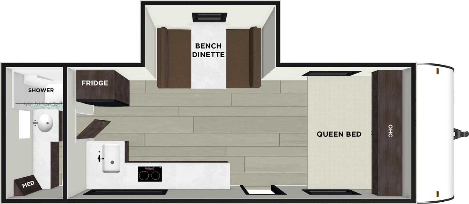 2026 Forest River Salem FSX 177ICE floorplan