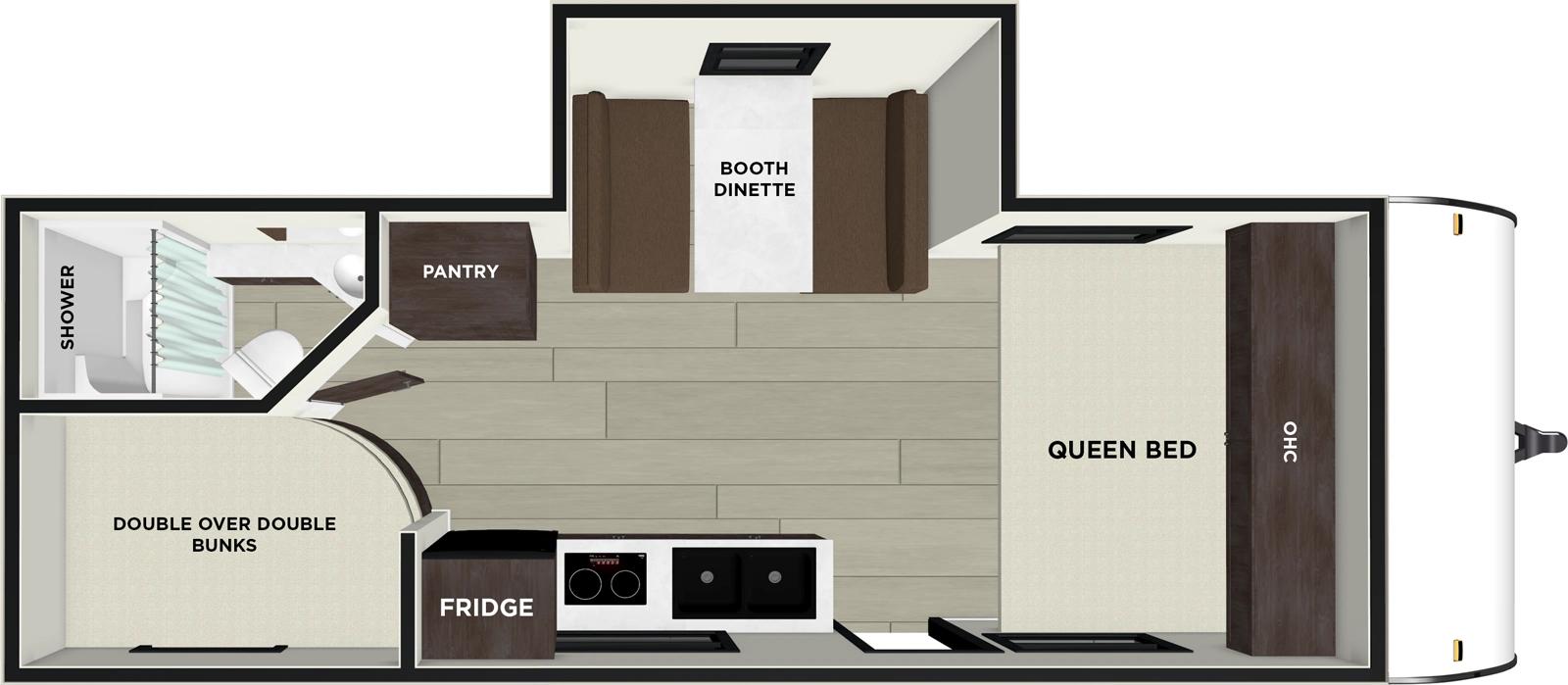 2026 Forest River Salem FSX 178ICE floorplan