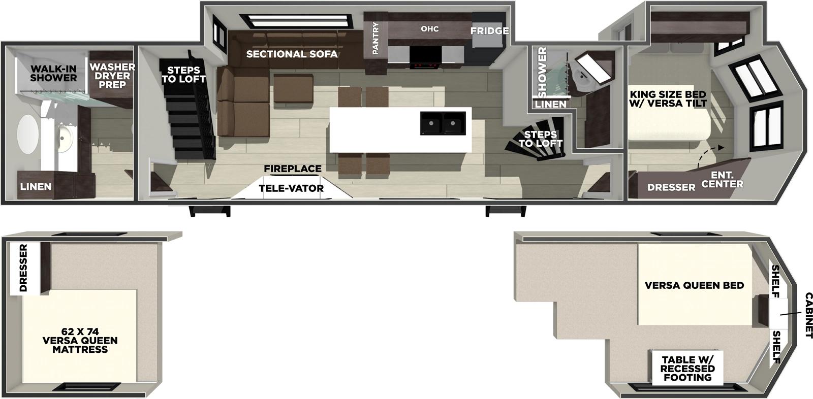 2026 Forest River Salem Grand Villa 42ZEN floorplan