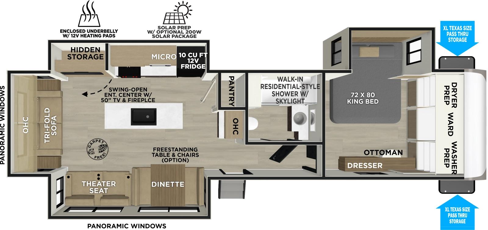2026 Forest River Salem Hemisphere 308RL floorplan