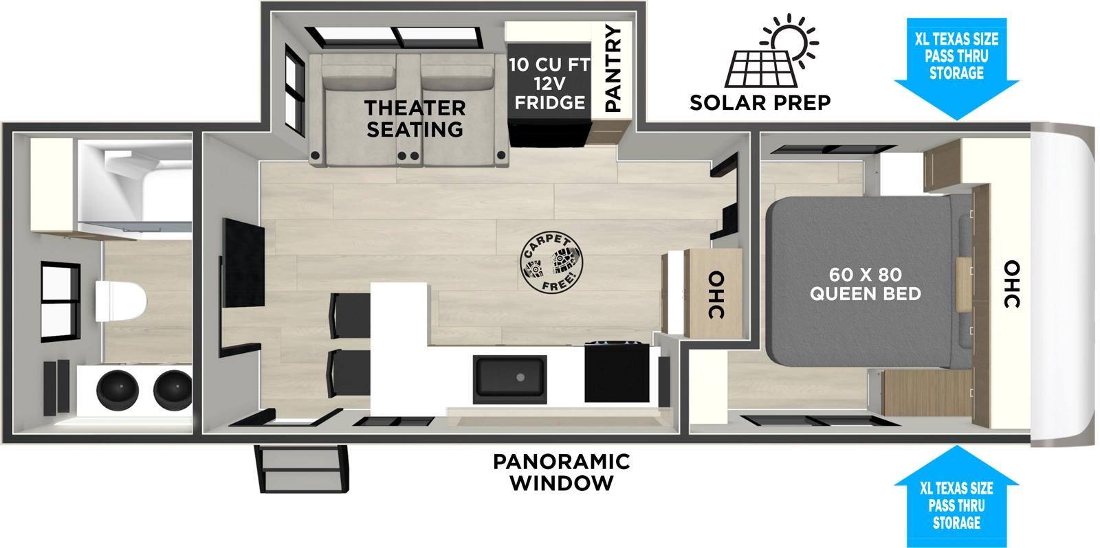 2026 Forest River Salem Hemisphere Hyper-Lyte 24RBHL floorplan