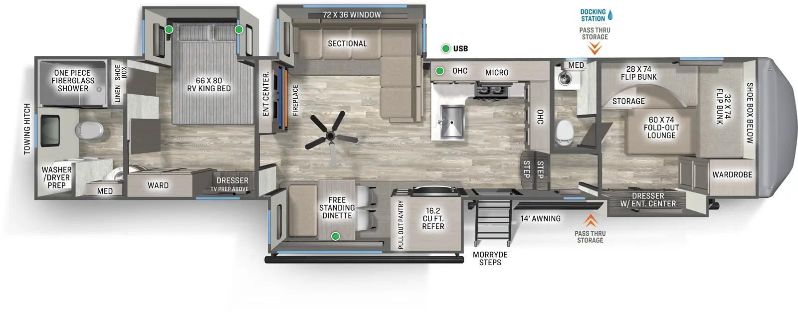 2026 Forest River Sierra 3710HBFB floorplan