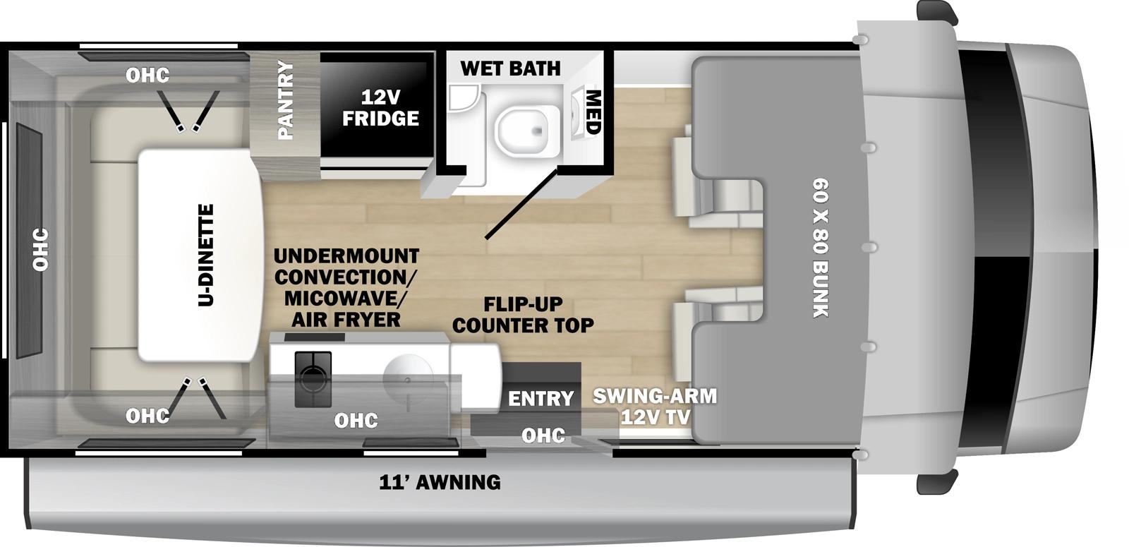 2026 Forest River Sunseeker 1950LE floorplan