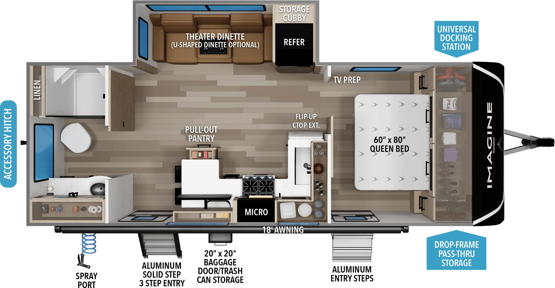 2026 Grand Design Imagine 2300MK floorplan