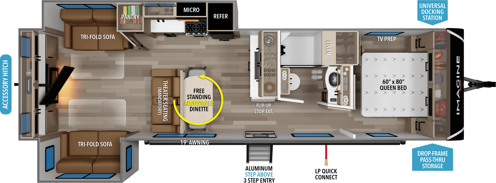 2026 Grand Design Imagine 3100RD floorplan